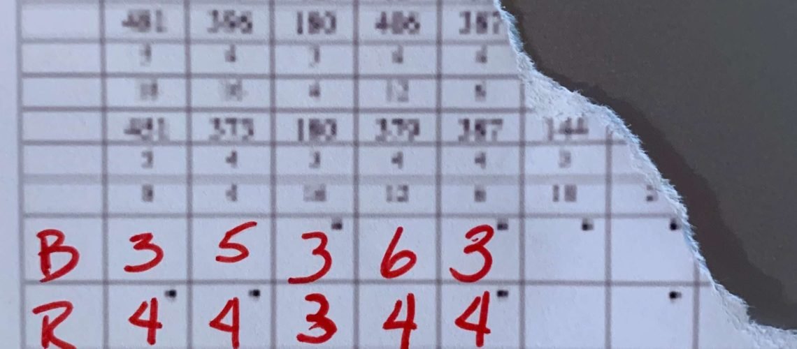 Buddy T's Scorecard GolfTales RJSmiley