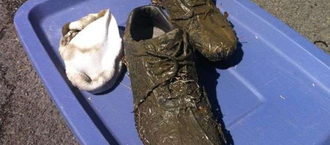Muddy golf shoes GolfTales RJSmiley